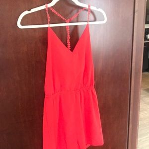 NWOT Red Romper